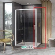 Стенка для душевой кабины Ravak 10° 10PS-90 белый профиль стекло transparent 9UV70100Z1