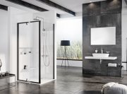 Стенка для душевой кабины Ravak Pivot PPS-90 профиль черный стекло transparent 90G70300Z1