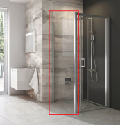 Стінка нерухома для душового куточка Ravak BLPSZ-80 профіль полірований алюміній скло transparent X93H40C00Z1