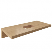 Столешница под раковину Ravak L 100 МДФ шпон орех X000000837