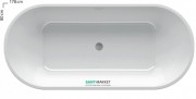 Ванна акрилова окремо стоїть Ravak Freedom Solo 178х80 овальна біла XC00100025