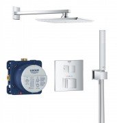 Душовий гарнітур Grohe Grohtherm Cube Rainshower Allure з термостатом латунь хром 34741000