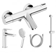 Комплект смесителей для ванной с душевым гарнитуром Ravak Termo 5 в 1 (HA 012,TE 022,953.00,972.00,914.00) 70320277