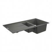 Мийка для кухні прямокутна композитна Grohe K400 60-C 100/50 1.5 сірий граніт 31642AT0