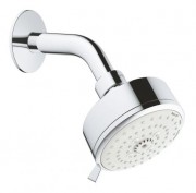 Верхній душ з настінним кронштейном Grohe New Tempesta Cosmopolitan 100 латунь / пластик хром 26090001