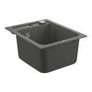 Мийка для кухні прямокутна Grohe K700 50-C 40/50 1.0 композитна сірий граніт 31650AT0