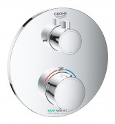 Термостат для душа встраиваемый Grohe Grohtherm двухвентильный на два положения латунь хром 24077000