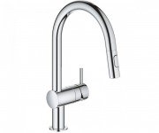 Смеситель для кухни Grohe Minta однорычажный с выдвижным изливом хром 30348001
