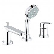 Смеситель для ванны Grohe BauEdge однорычажный на 3 отверстия хром 2511700A