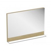 Зеркало настенное с полочкой Ravak Formy 800 МДФ прямоугольное дуб X000001046