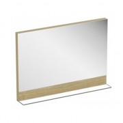 Дзеркало настінне з полицею Ravak Formy 800 МДФ прямокутне дуб X000001046