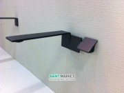 Змішувач для раковини одноважеля настінний Treemme 5 мм чорний матовий 2552NN