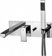 Змішувач для ванни прихований (вбудований) з душовим гарнітуром Paffoni Elle хром EL 001 CR