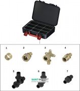 Стартовый набор быстрого монтажа труб Tece TECEflex с фитингами из латуни и PPSU 700003