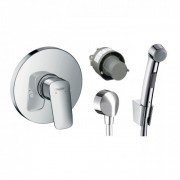 Набор для гигиенического душа со смесителем срытого монтажа Hansgrohe Logis хром 3В161218