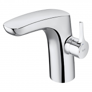 Змішувач для раковини Roca Insignia з бічним важелем і донним клапаном click-clack латунь хром A5A323AC00