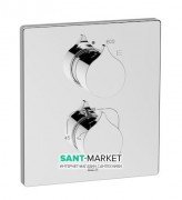 Встраиваемый термостатический смеситель для душа (внешняя часть) Roca Insignia латунь хром A5A2C3AC00