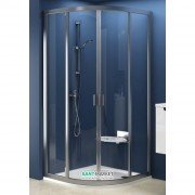 Душовий куточок Ravak Supernova SKCP4-80 напівкруглий профіль сатин скло transparent 31140U00Z1