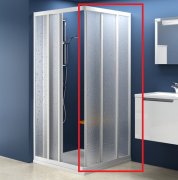Дверь душевая раздвижная Ravak Supernova ASRV3-80 белый профиль стекло grape 15V40102ZG