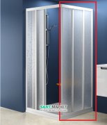 Двері душова розсувні Ravak Supernova ASRV3-90 білий профіль полістирол pearl 15V7010211