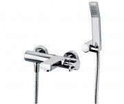 Змішувач одинважільний для ванни з ручним душем Paffoni Ringo хром RIN 023 CR