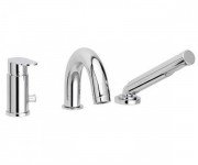 Змішувач одинважільний на борт ванни з душем Paffoni Candy хром CA 040 CR