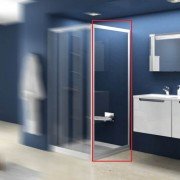 Стінка для душової кабіни Ravak Supernova APSS-90 профіль сатин скло transparent 94070U02Z1