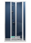 Дверь душевая складывающаяся Ravak Supernova SDZ3-90 белый профиль стекло transparent 02V70100Z1