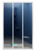Двері душова розсувні Ravak Supernova ASDP3-100 білий профіль скло transparent 00VA0102Z1