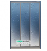 Дверь душевая раздвижная Ravak Supernova ASDP3-100 профиль сатин полистирол pearl 00VA0U0211