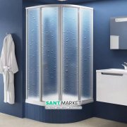 Душовий куточок Ravak Supernova SKCP4-90 Sabina напівкруглий білий профіль полістирол pearl 31177V10011
