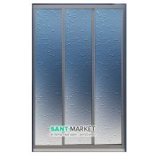 Дверь душевая раздвижная Ravak Supernova ASDP3-90 профиль сатин полистирол pearl 00V70U0211