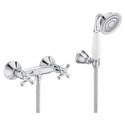 Душовий набір з двохвентильні настінним змішувачем Roca Carmen латунь хром A5A204BC00