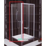 Стінка для душової кабіни Ravak Blix BLPS-80 білий профіль скло transparent 9BH40100Z1