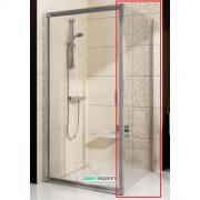 Стінка для душової кабіни Ravak Blix BLPS-100 профіль сатин скло transparent 9BHA0U00Z1