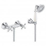 Душевой набор с двухвентильным настенным смесителем Roca Carmen латунь хром A5A204BC00