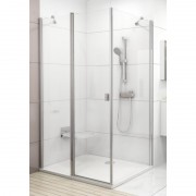 Стенка для душевой кабины Ravak Chrome CPS-90 полированный алюминий прозрачное стекло 9QV70C00Z1