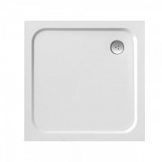 Душевой поддон из литого мрамора Ravak Perseus Pro-80 Chrome белый XA044401010