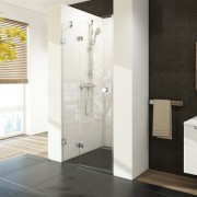Двері душова двохелементна Ravak Brilliant BSD2-90 A-L профіль хром скло transparent 0UL7AA00Z1
