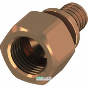 Переходник прямой Tece Teceflex с внутренней резьбой 50 x Rp 2 бронза 705109