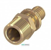 Перехідник прямий із зовнішнім різьбленням Tece TECEflex 16 х 1/2 латунь 765502