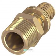 Перехідник прямий із зовнішнім різьбленням Tece TECEflex 25 х 3/4 латунь 765507