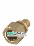 Переходник прямой Tece Teceflex с внутренней резьбой 25 х 1 латунь 765009