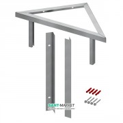 Комплект для установки модуля під кутом 45 градусів до стіни Tece Teceprofil нержавіюча сталь 9380004