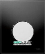 Панель змиву для пісуара TECE TECEloop Urinal скляна чорна колір клавіші хром глянсовий 9242656