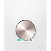 Панель змиву для пісуара TECE TECEloop Urinal скляна біла колір клавіші нержавіюча сталь 9242661