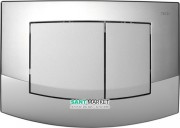 Кнопка смыва TECE TECEambia с двумя клавишами пластик хром глянцевый/хром матовый 9240254