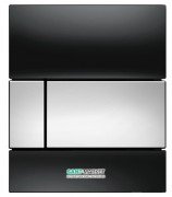 Панель смыва для писсуара TECE TECEsquare Urinal стеклянная черная клавиша хром глянцевый 9242807