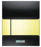 Панель смыва для писсуара TECE TECEsquare Urinal стеклянная черная клавиша позолоченная 9242808