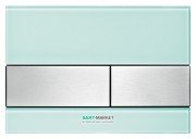 Панель змиву для унітазу TECE TECEsquare з двома клавішами скляна зелена клавіші нержавіюча сталь 9240804